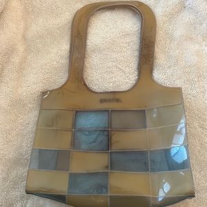 ✨ AUTHENTIC✨ CHANEL see through blocked tote bag